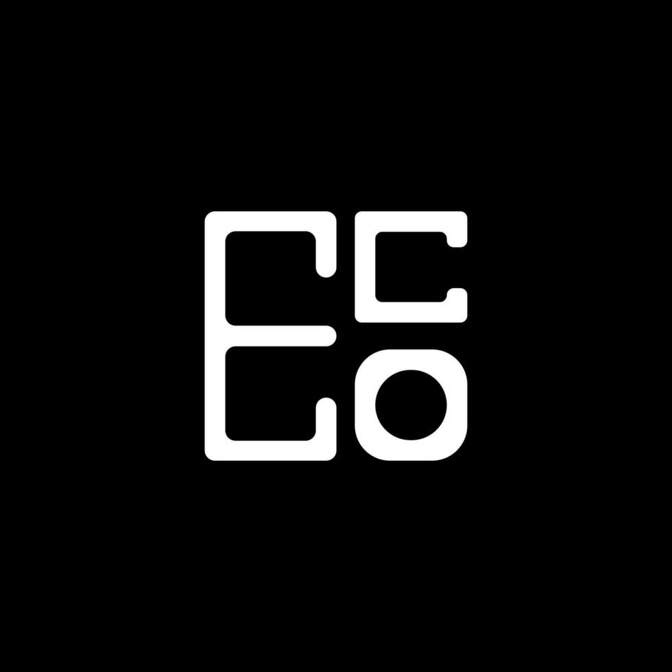 eco letra logo creativo diseño con vector gráfico, eco sencillo y moderno logo. eco lujoso alfabeto diseño