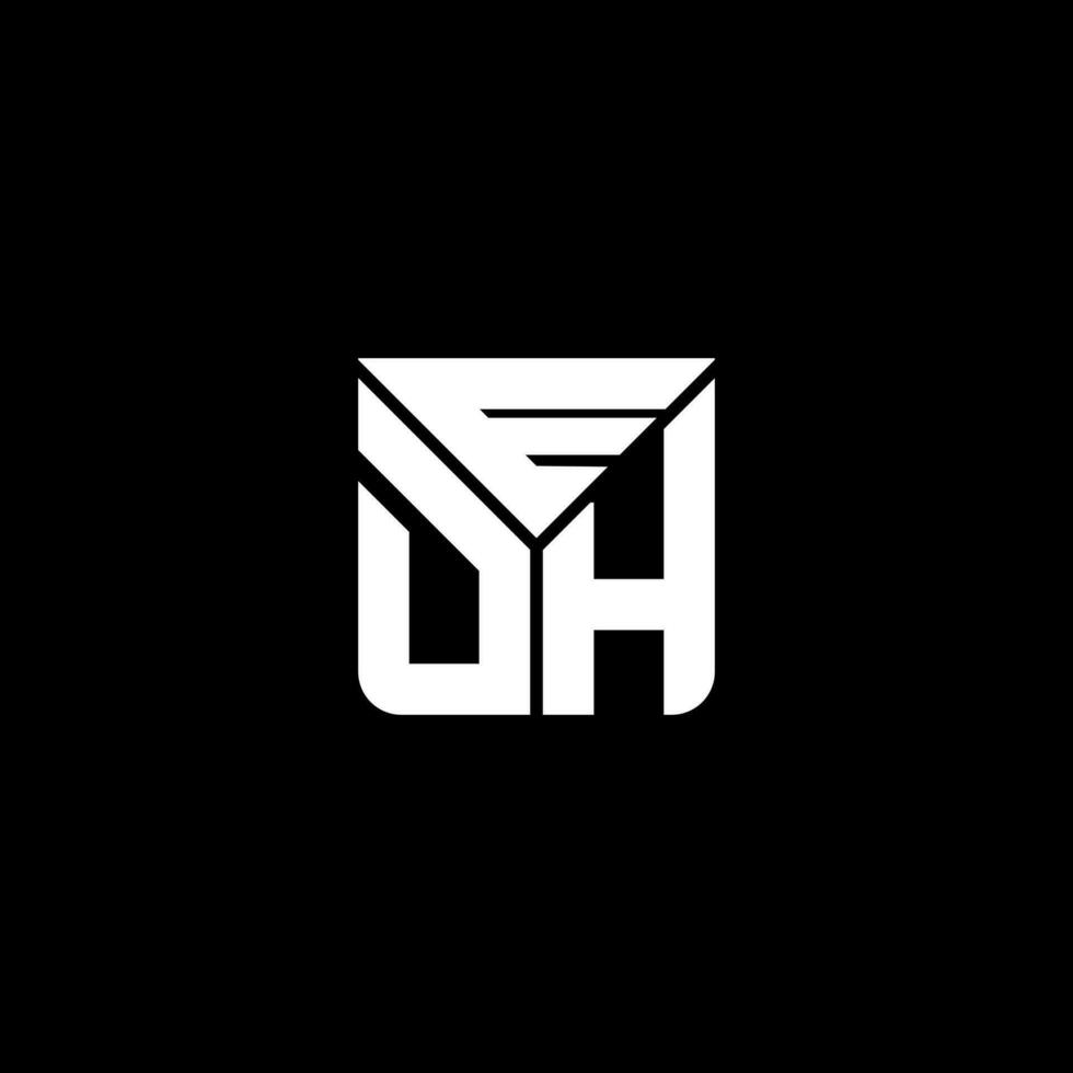EDH letter logo creative design with vector graphic, EDH simple and modern logo. EDH luxurious alphabet design
