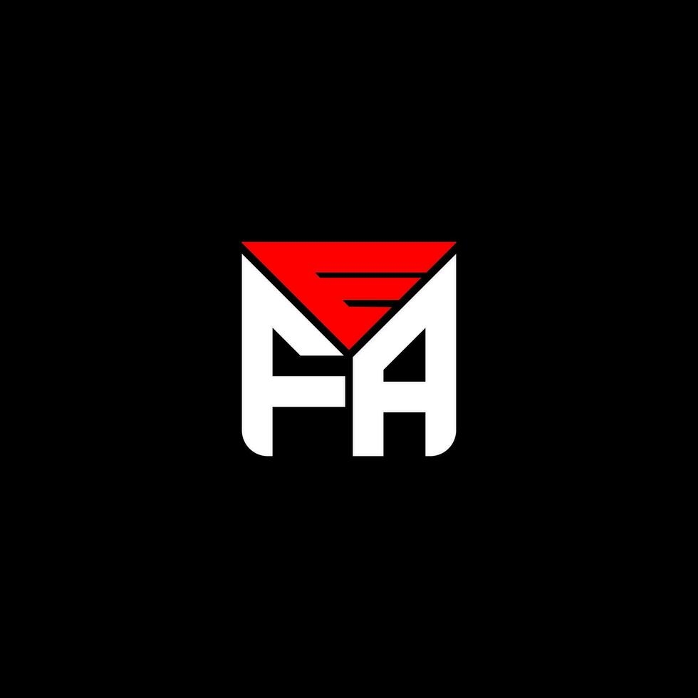 EFA letter logo creative design with vector graphic, EFA simple and modern logo. EFA luxurious alphabet design