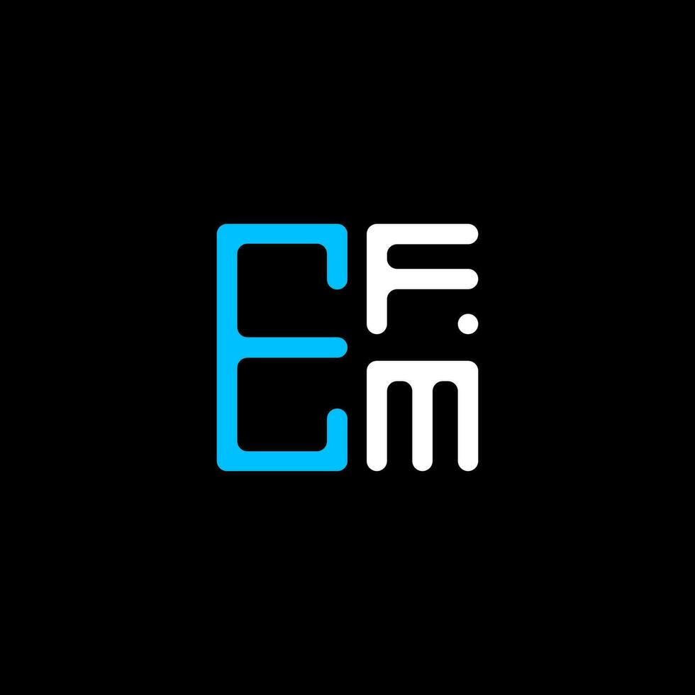 efm letra logo creativo diseño con vector gráfico, efm sencillo y moderno logo. efm lujoso alfabeto diseño