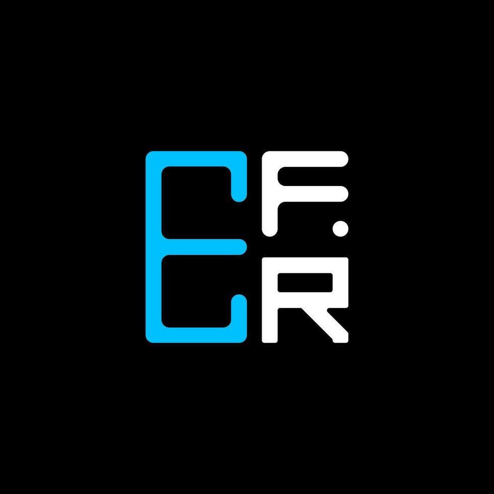 EFR letter logo creative design with vector graphic, EFR simple and modern logo. EFR luxurious alphabet design