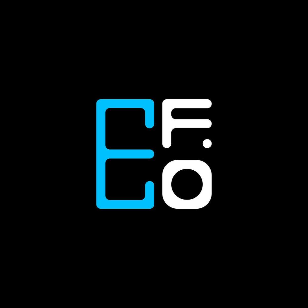 efo letra logo creativo diseño con vector gráfico, efo sencillo y moderno logo. efo lujoso alfabeto diseño