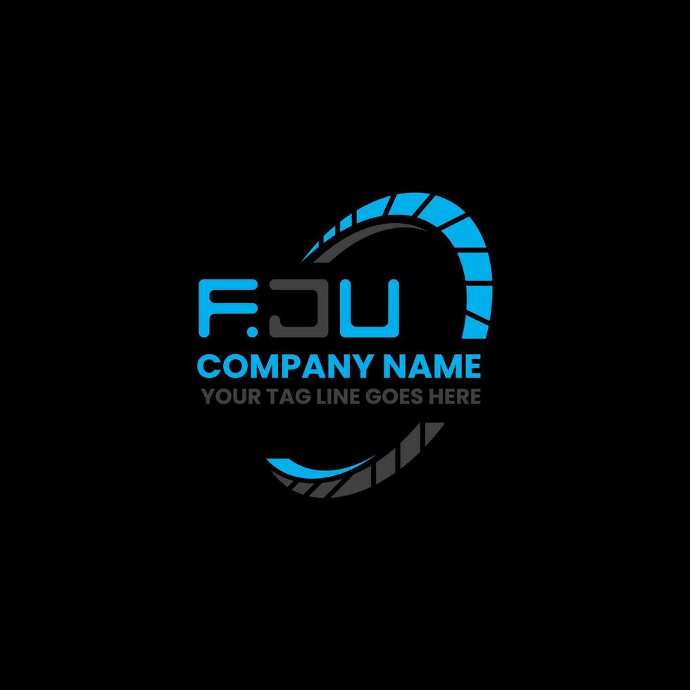 FJU letter logo creative design with vector graphic, FJU simple and modern logo. FJU luxurious alphabet design
