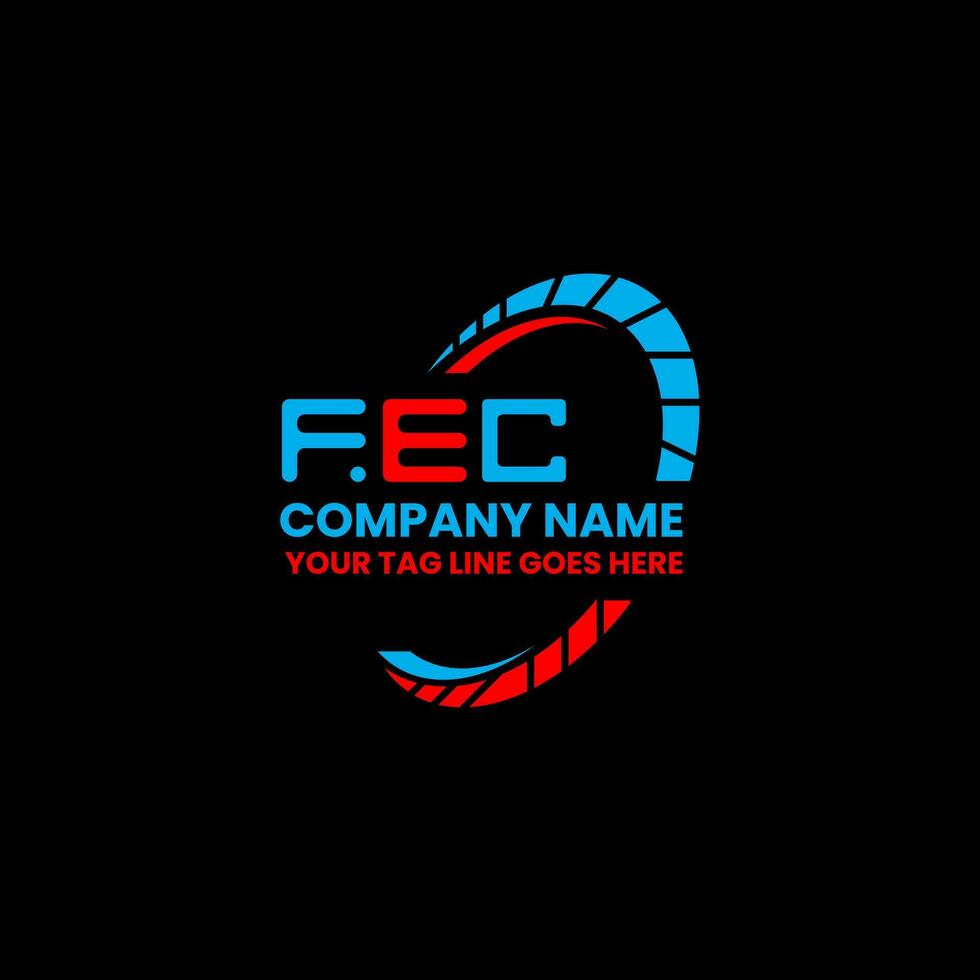 FEC letter logo creative design with vector graphic, FEC simple and modern logo. FEC luxurious alphabet design
