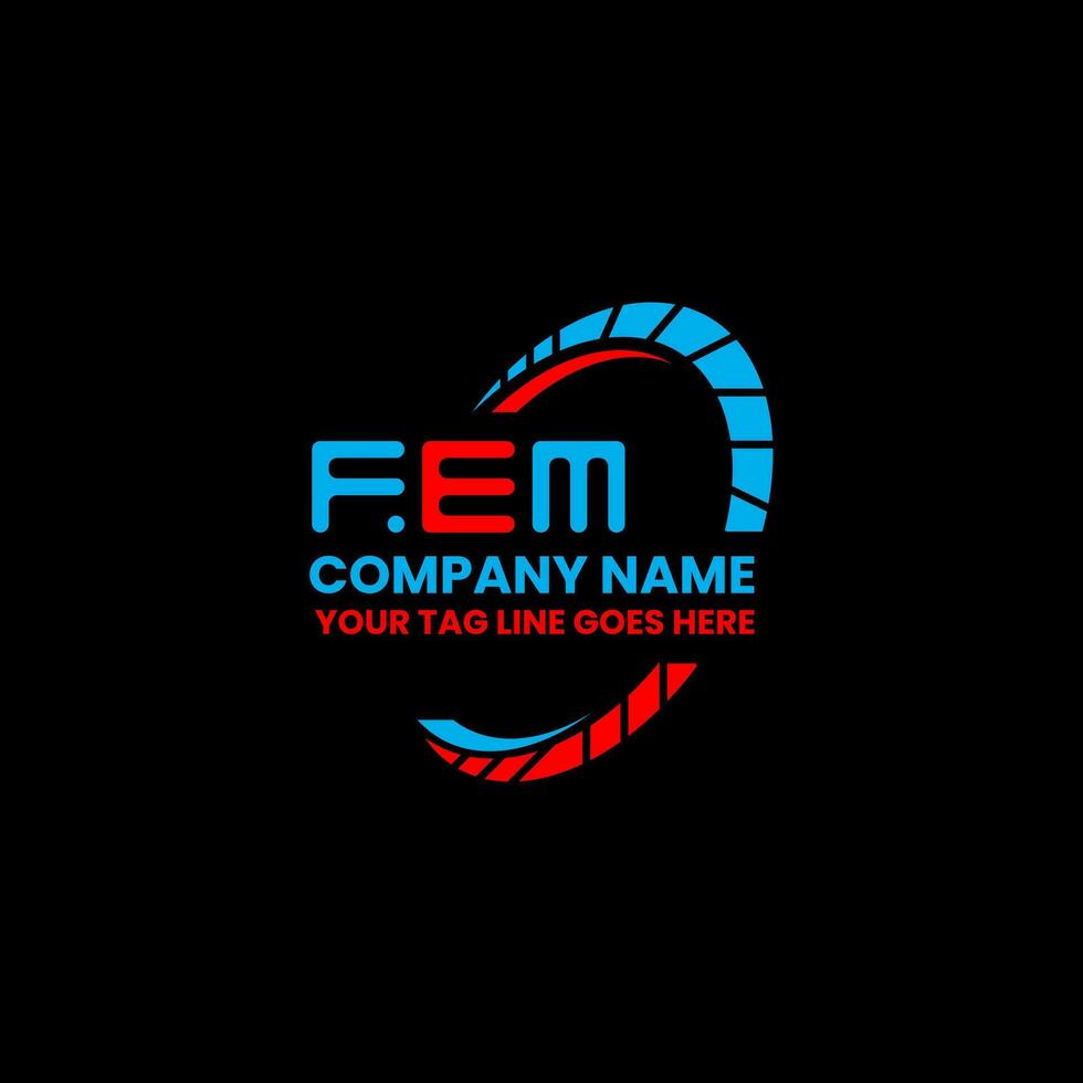 FEM letter logo creative design with vector graphic, FEM simple and modern logo. FEM luxurious alphabet design