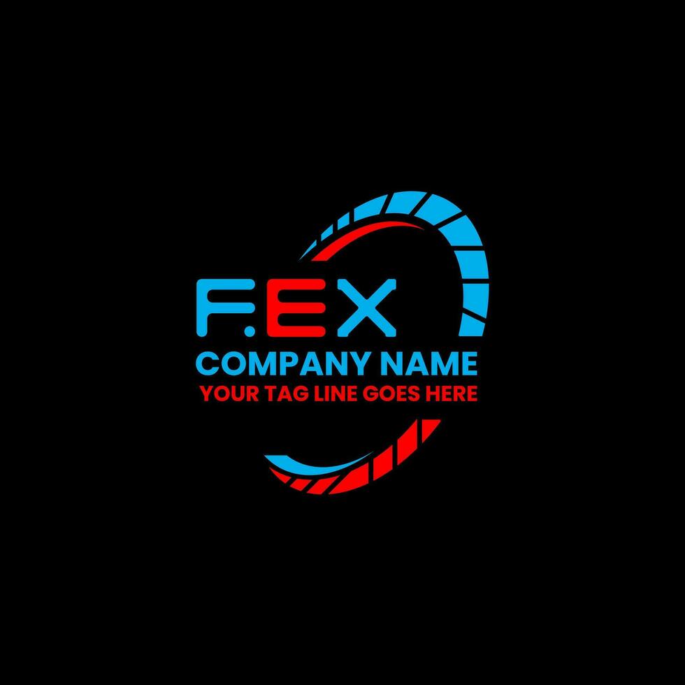 FEX letter logo creative design with vector graphic, FEX simple and modern logo. FEX luxurious alphabet design