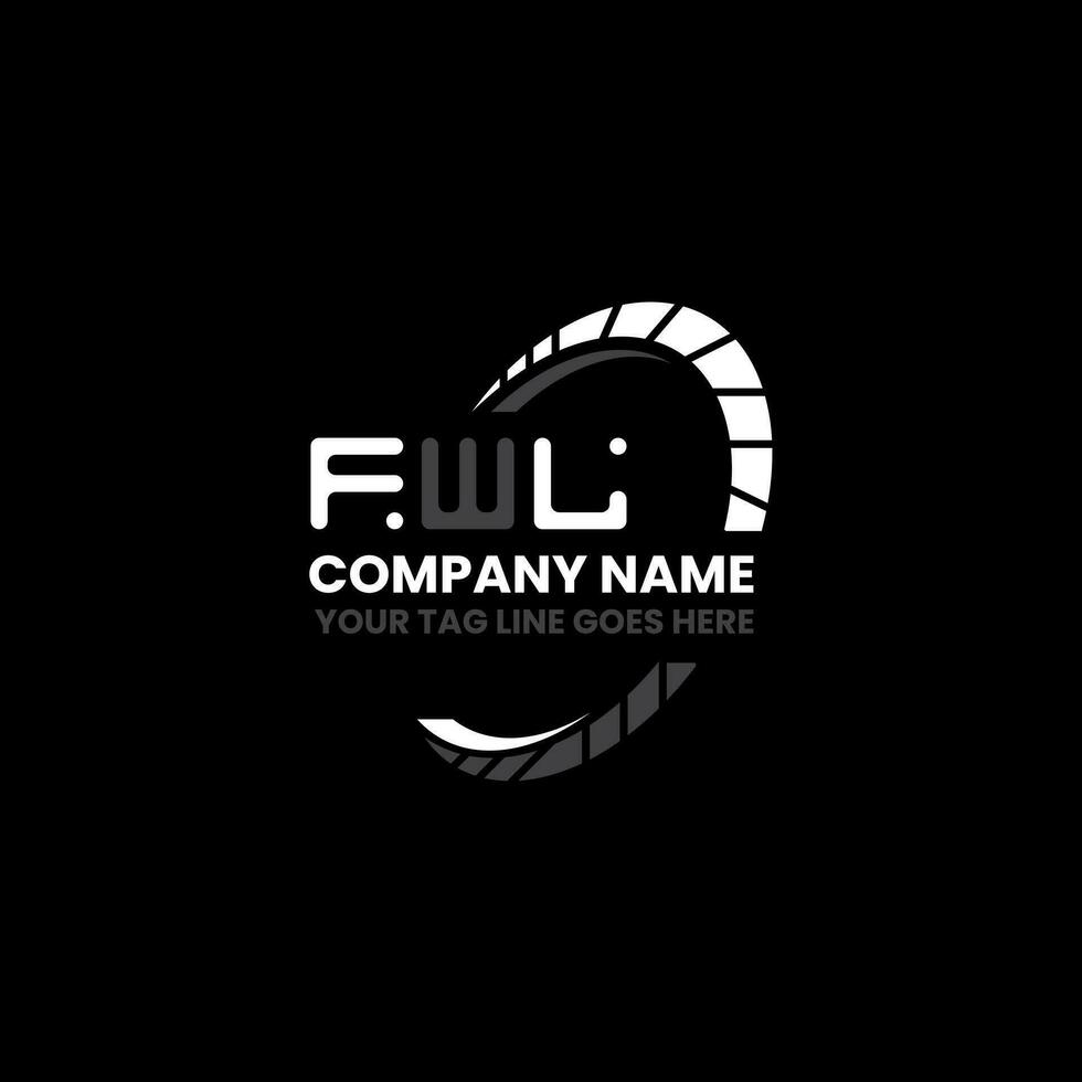 fwl letra logo creativo diseño con vector gráfico, fwl sencillo y moderno logo. fwl lujoso alfabeto diseño