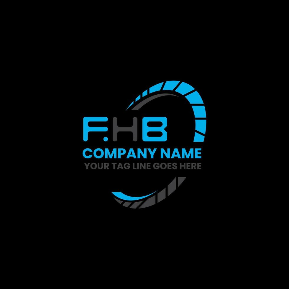 FHB letter logo creative design with vector graphic, FHB simple and modern logo. FHB luxurious alphabet design