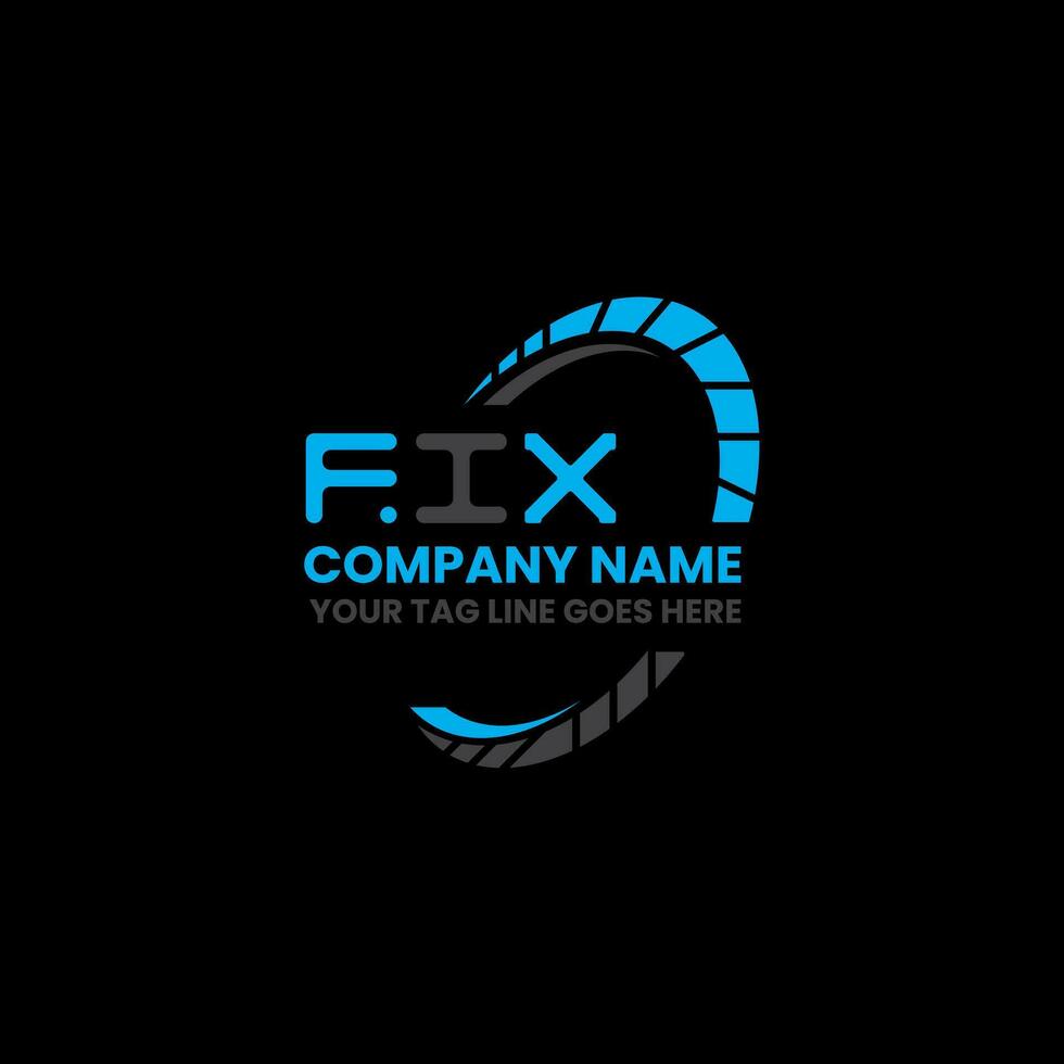 FIX letter logo creative design with vector graphic, FIX simple and modern logo. FIX luxurious alphabet design