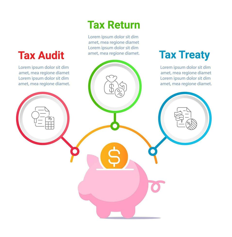impuesto mejoramiento infografía gráfico diseño modelo. costo reducción estrategia. editable infochart con iconos instructivo gráficos con paso secuencia. visual datos presentación vector