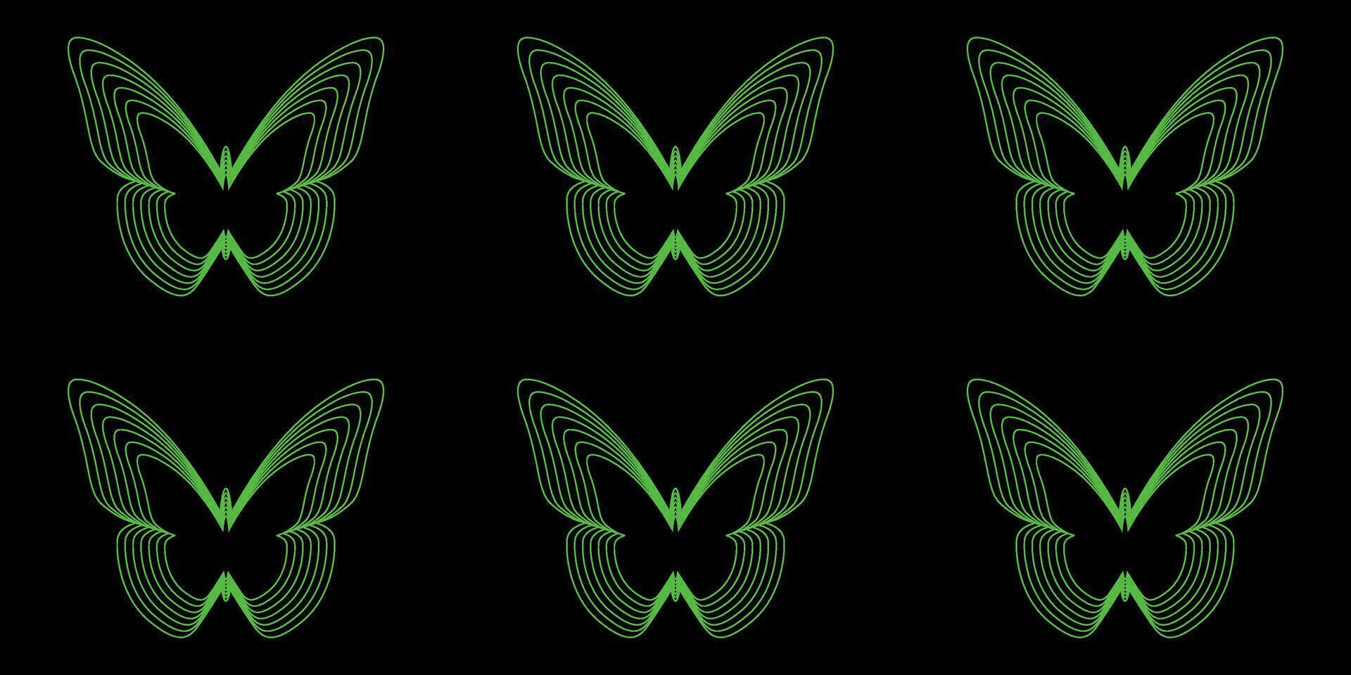 Butterflies.Y2k aesthetic.Futuristic design elements. Shape set y2k style for banner.Shape set y2k style for decoaration.Shape set y2k style for poster.Trendy geometric forms.Simple shapes.Trendy 90s. vector