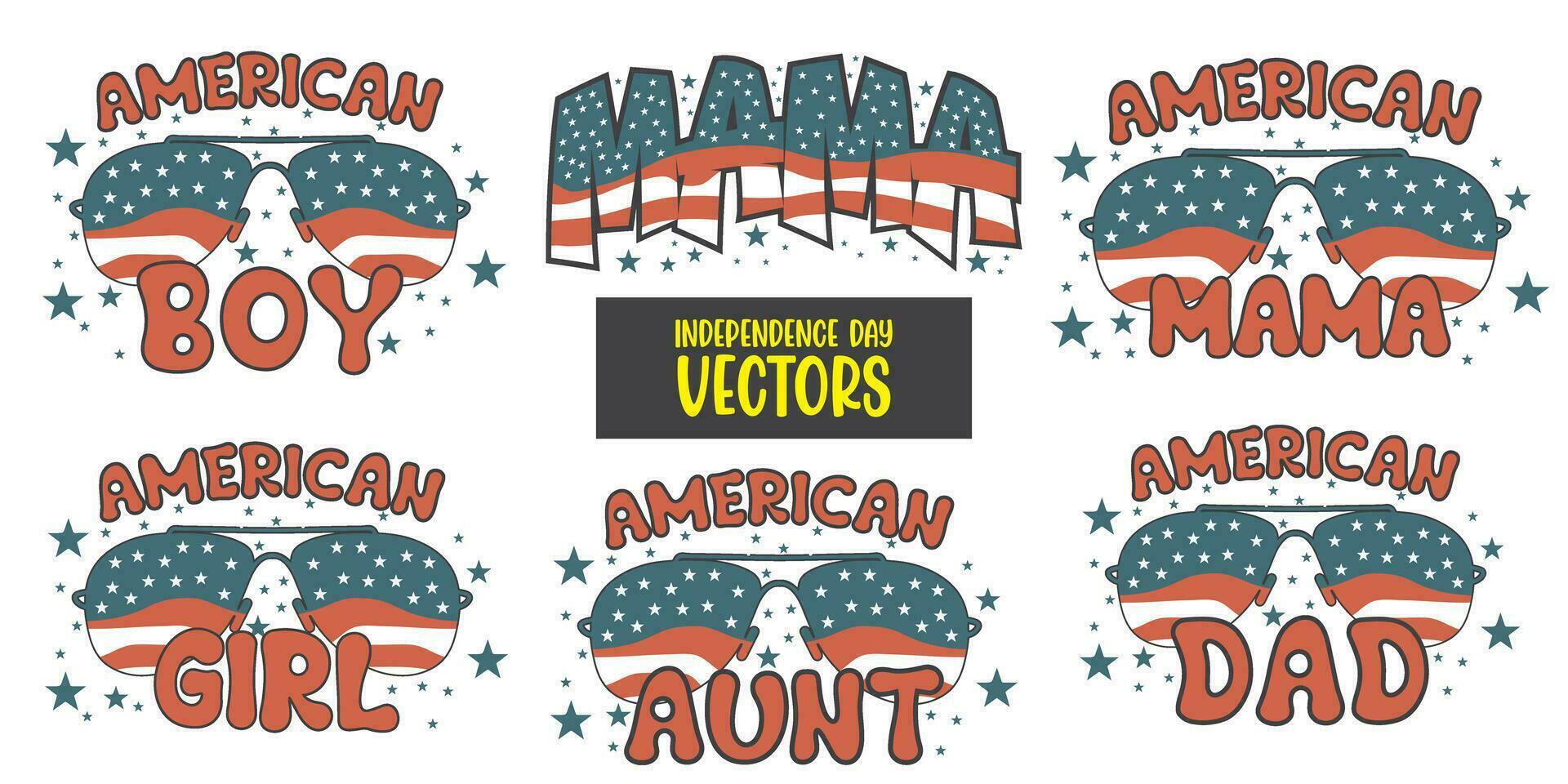 Independence day typography design-Independence day tshirt design-Independence day Bundle - Independence day Quote Bundle vector