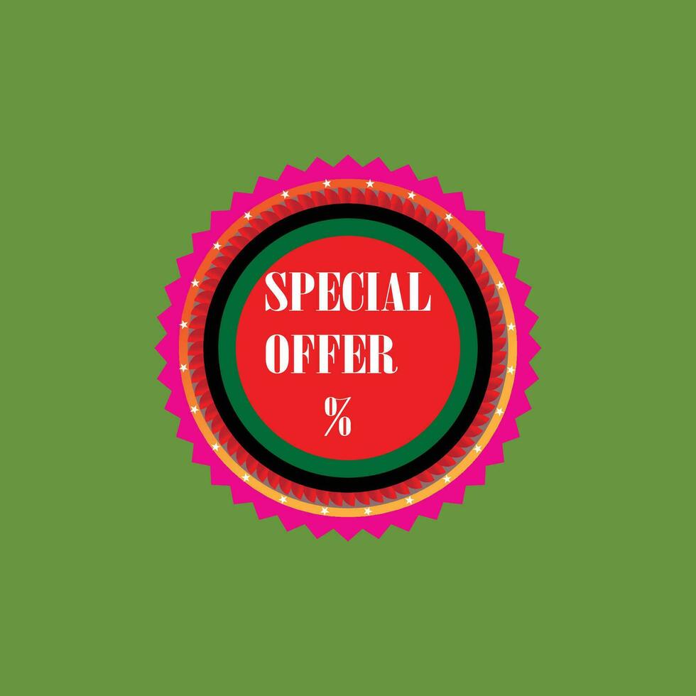 New Speclal badge design vector