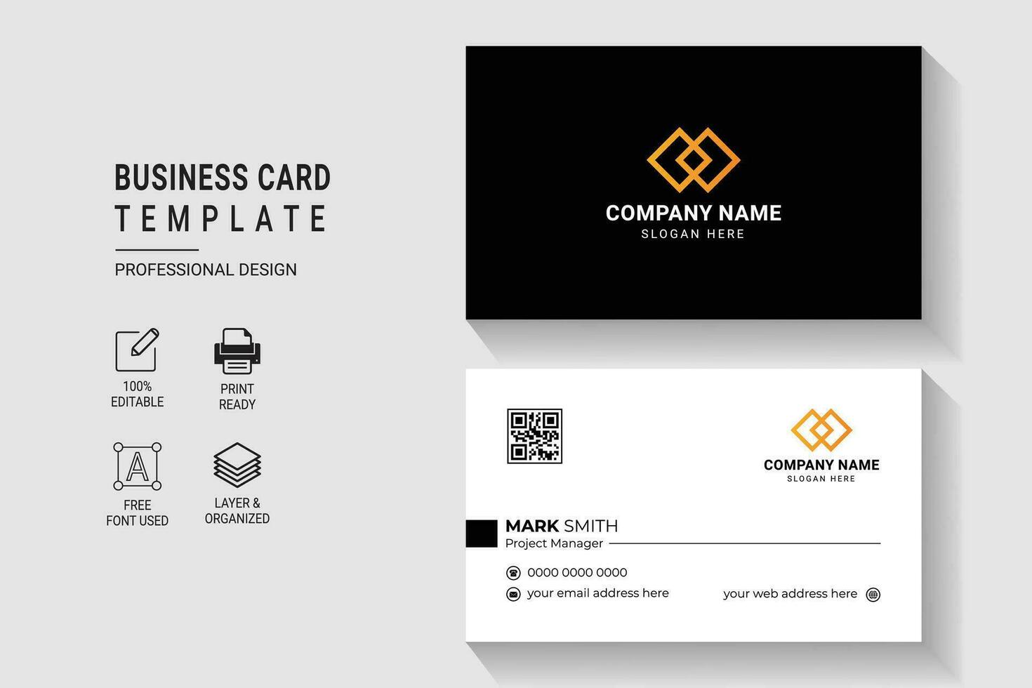 Versatile and Elegant Corporate Business Card Design Template vector