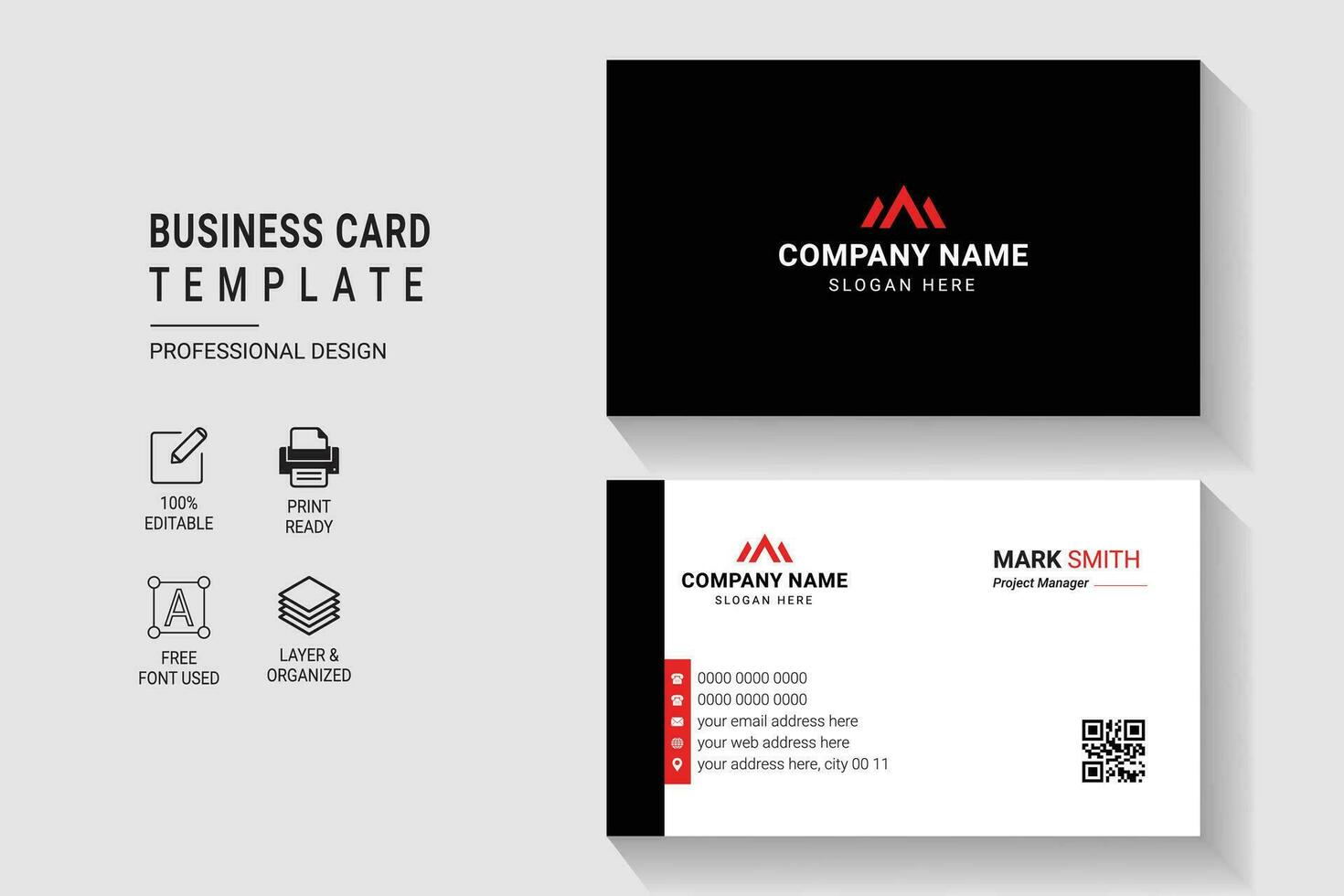 Versatile and Elegant Corporate Business Card Design Template vector