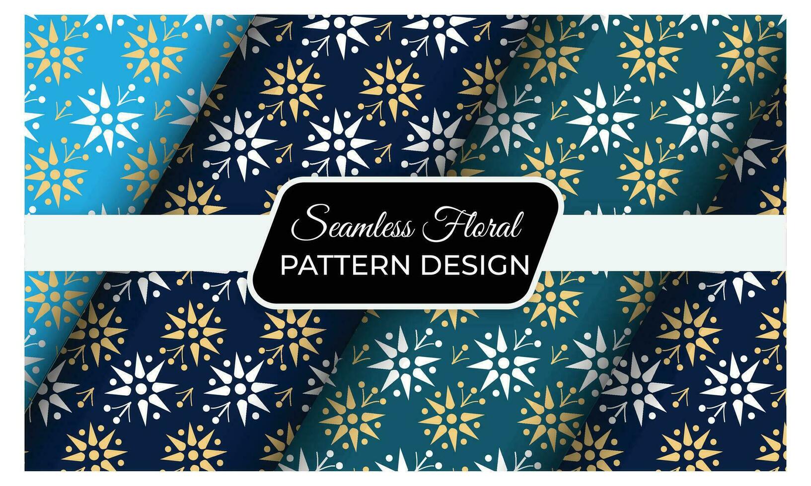 Floral seamless pattern design vector