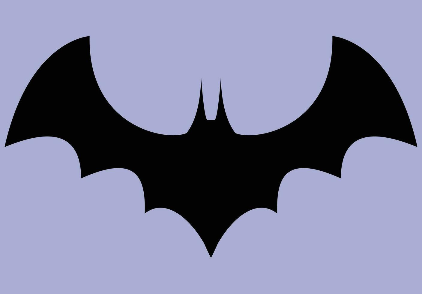 un murciélago, negro murciélago, murciélago vector ilustración, negro y púrpura colores, adecuado para Víspera de Todos los Santos póster y tarjeta y icono y firmar, bueno para social medios de comunicación publicaciones y web diseño, minimalista dibujo estilo