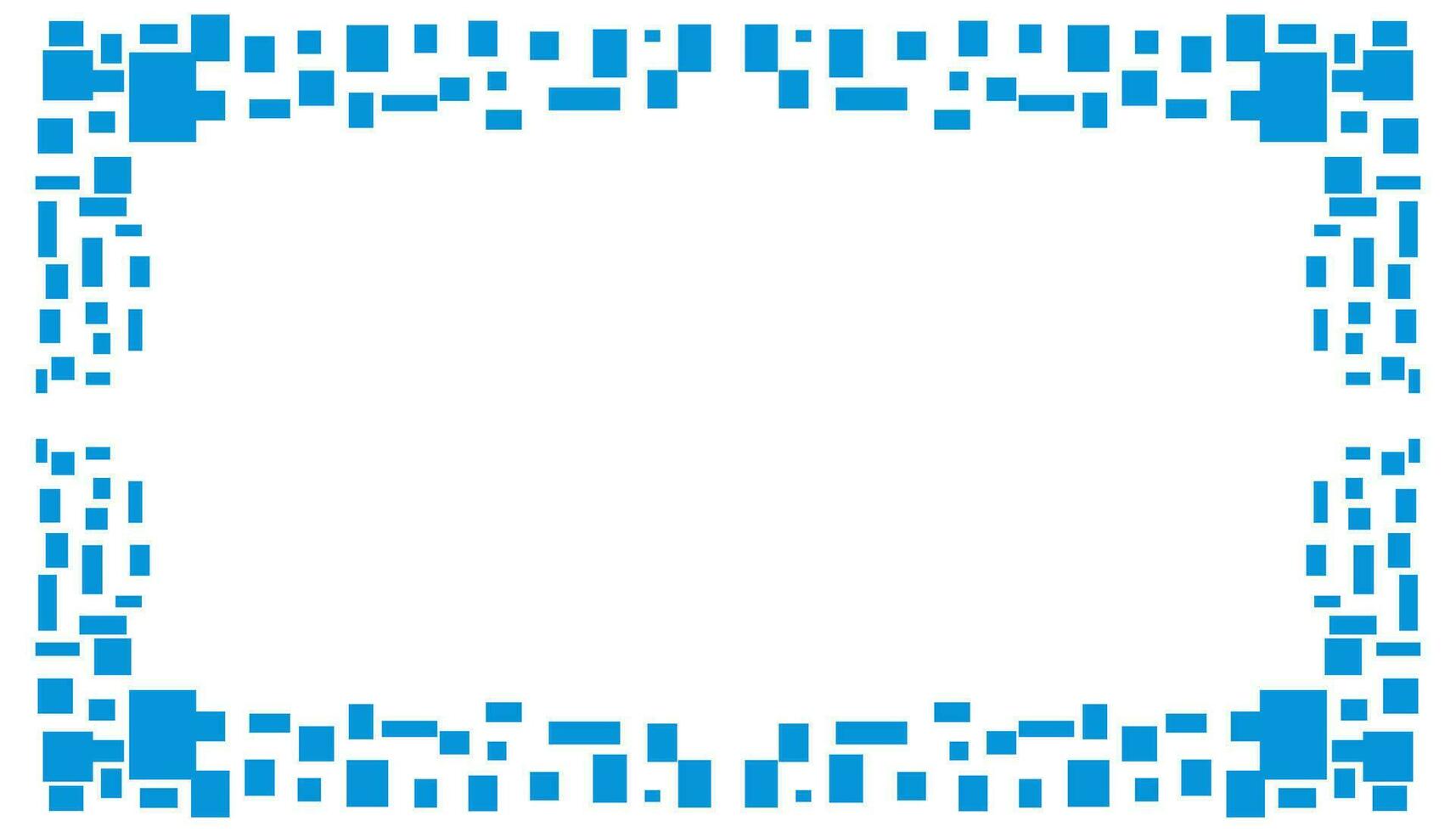 Abstract background with blue plaid frame vector