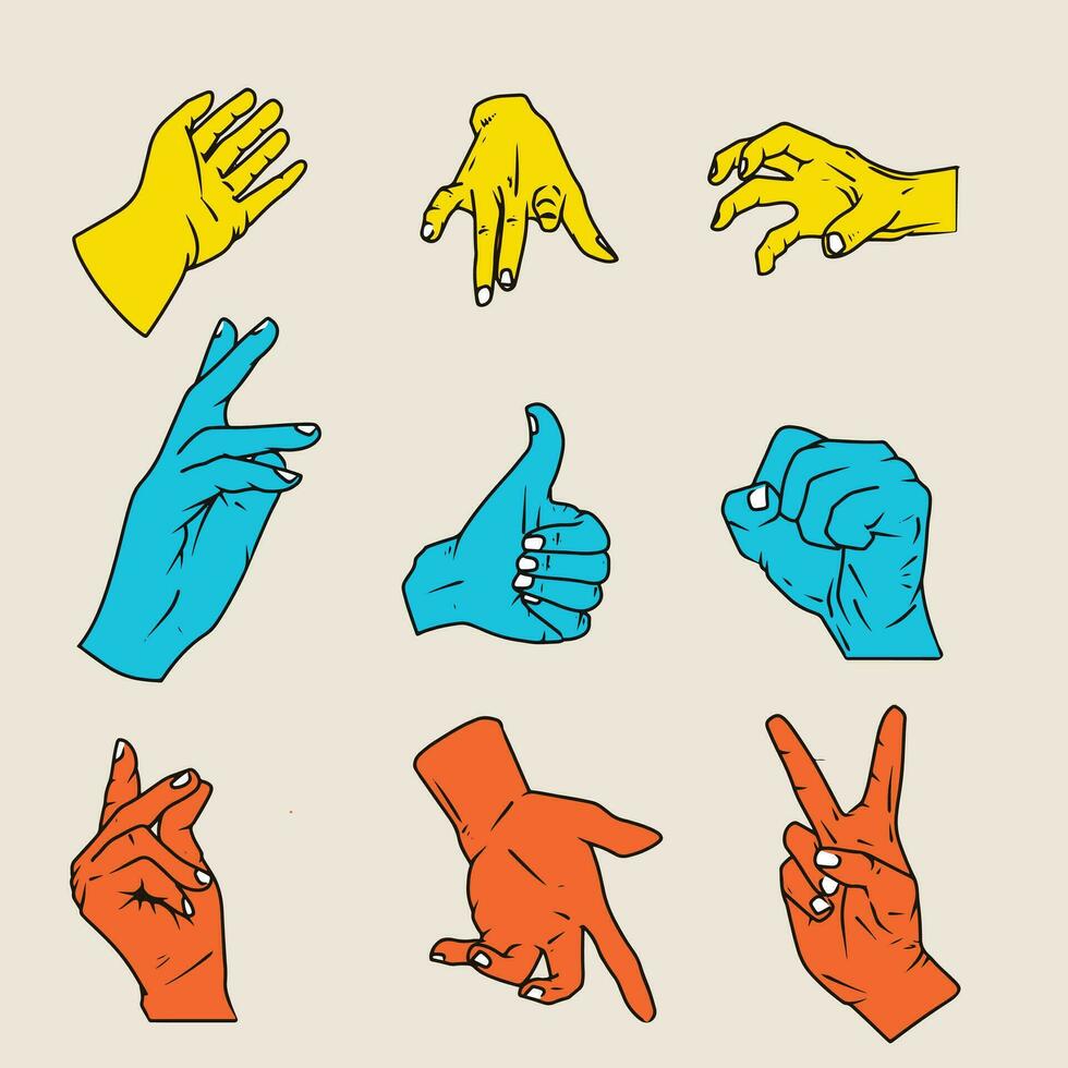 Hand Vector Icon Illustration
