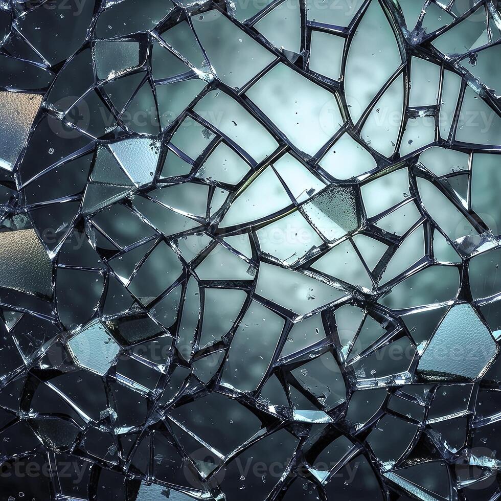broken glass background - photo