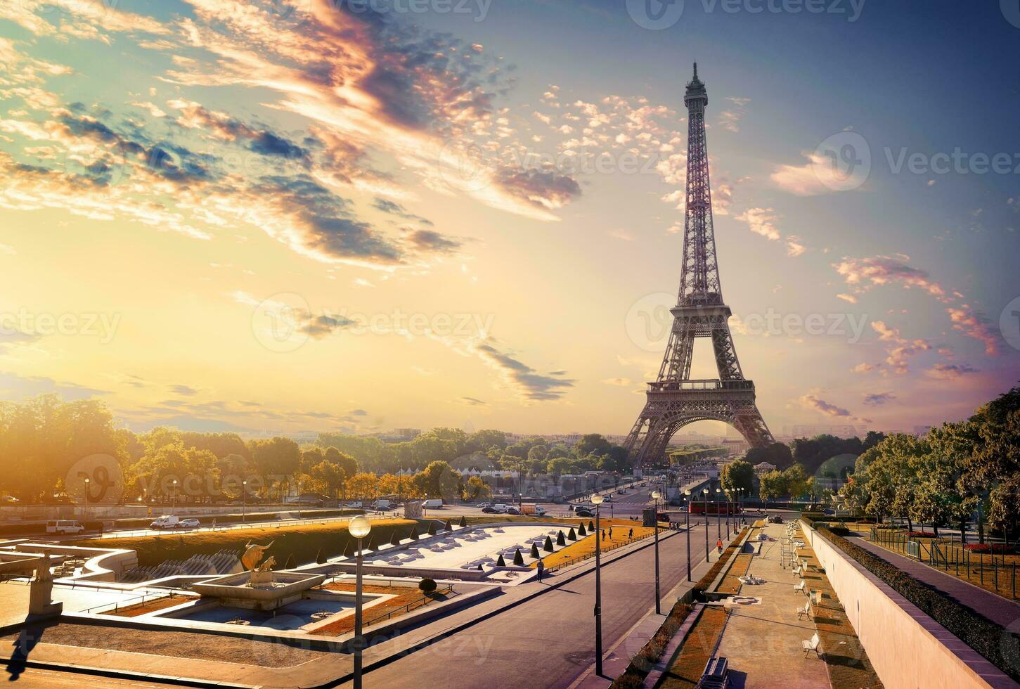 Trocadero and Eiffel Tower photo