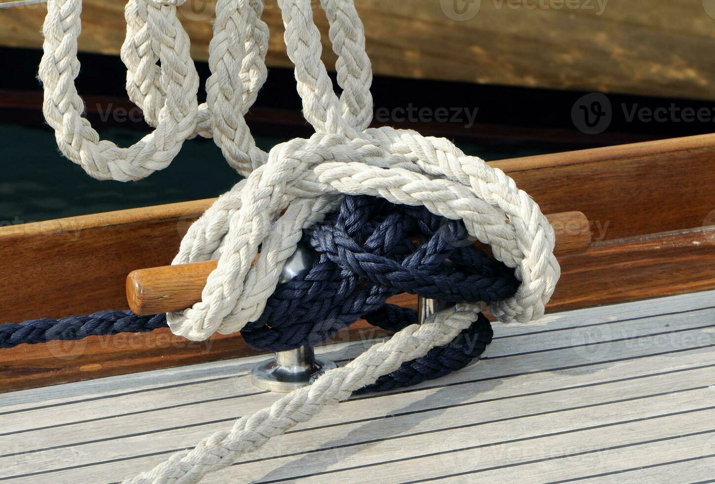 Ropes Fasten to a Cleat photo