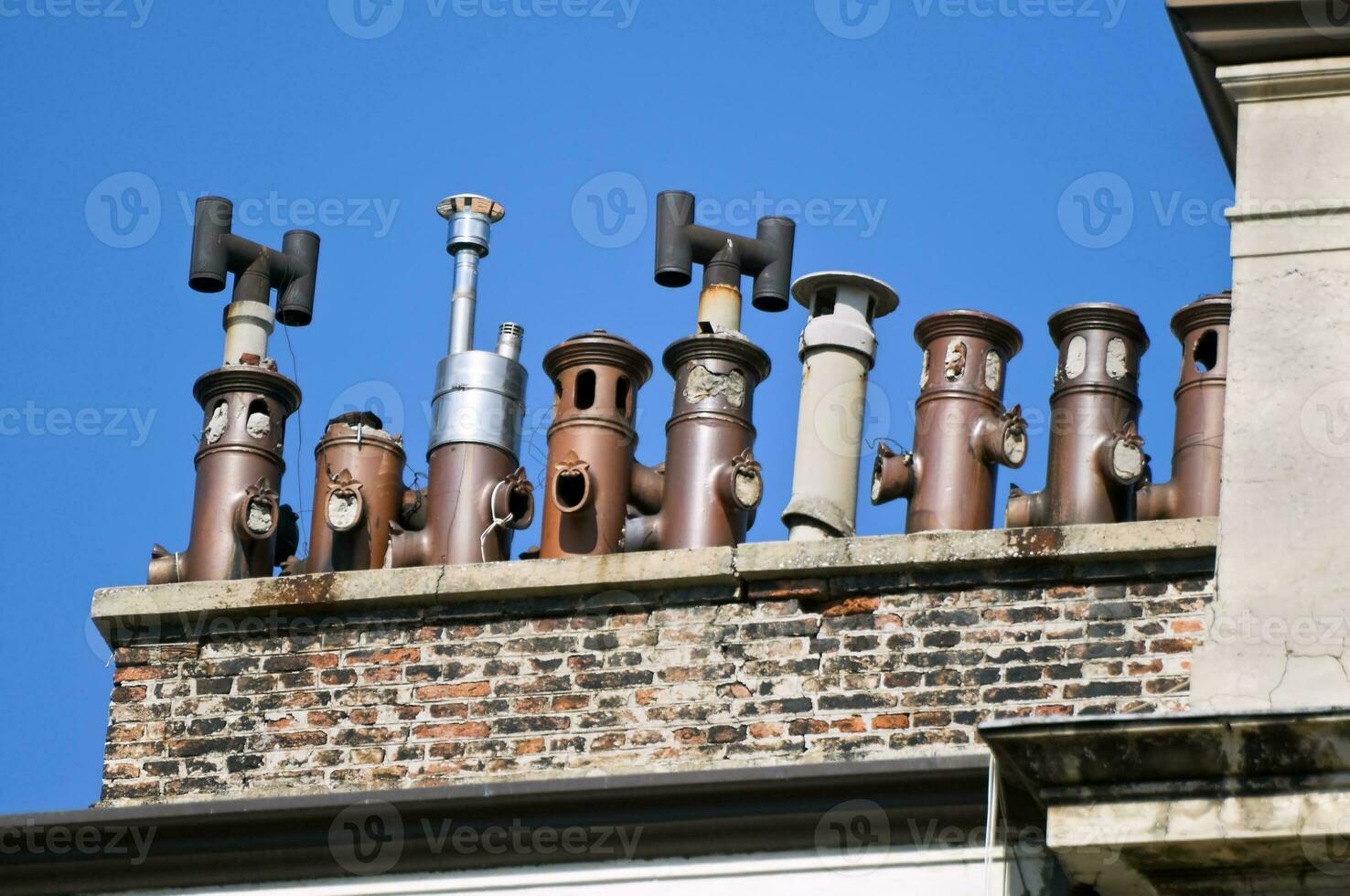 Architecture datails - Old Chimneys photo