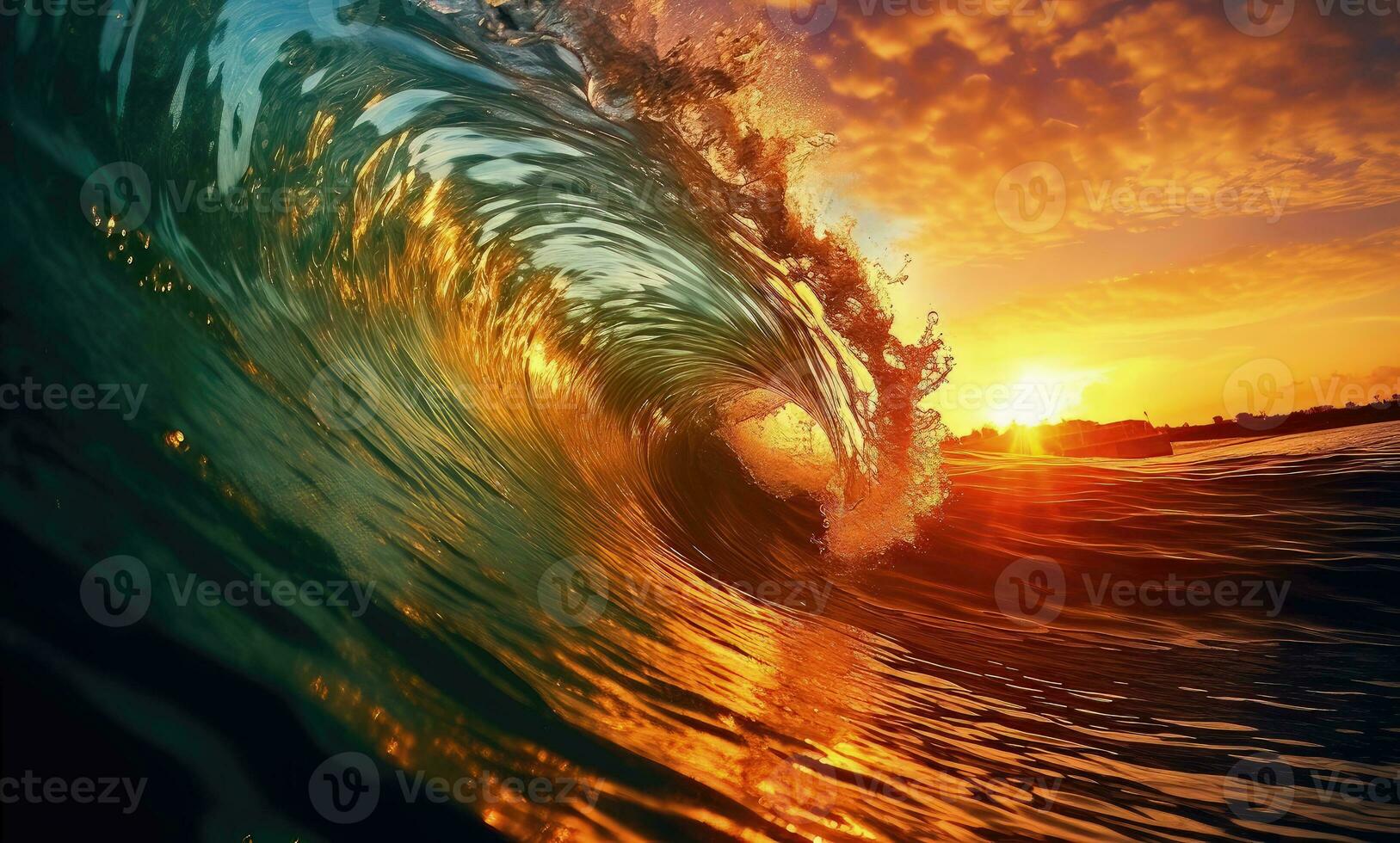 Surfing ocean wave photo