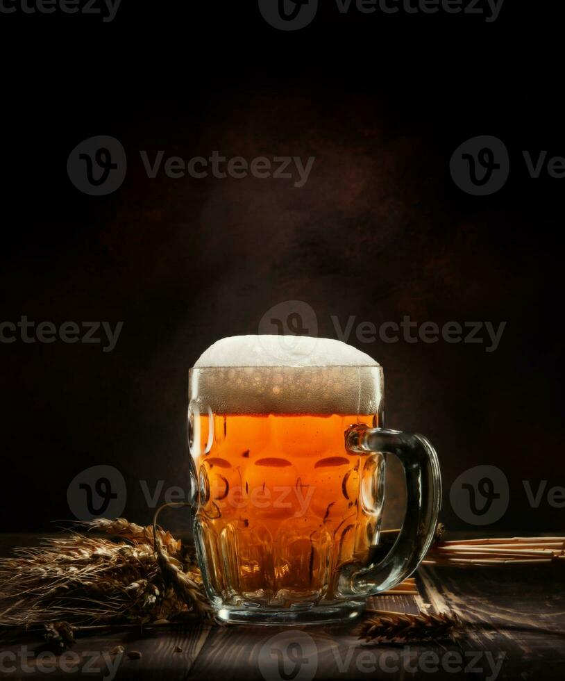 Beer in mug photo