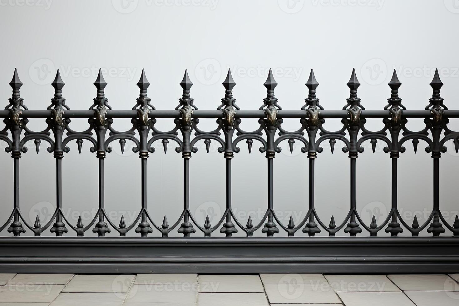 Wrought iron fence photo