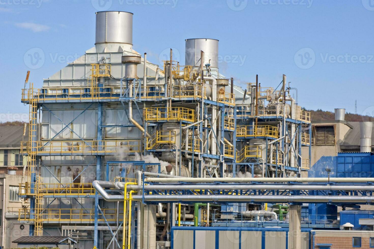 Industrial Plant with many Pipes photo