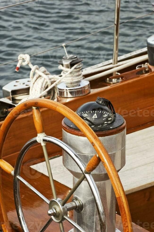 Rudder and compass photo