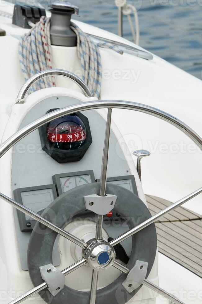 Navigation  Instruments on a Sailboat photo