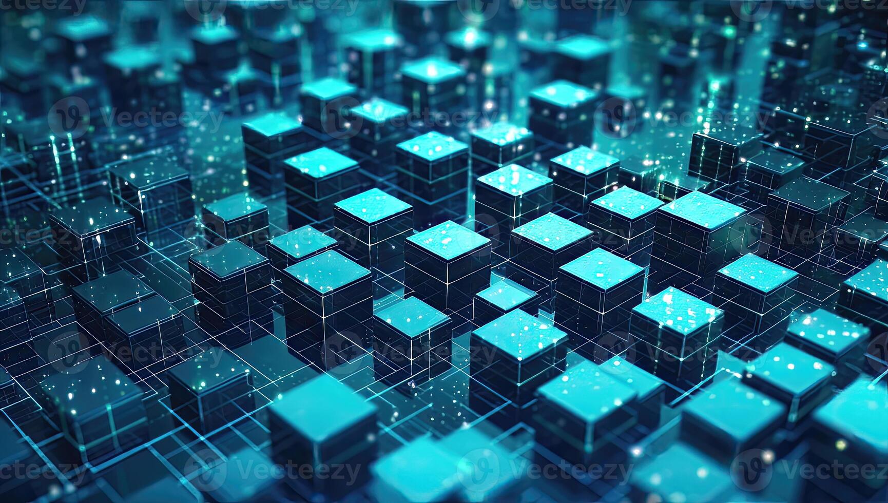 Blue Technology Background photo