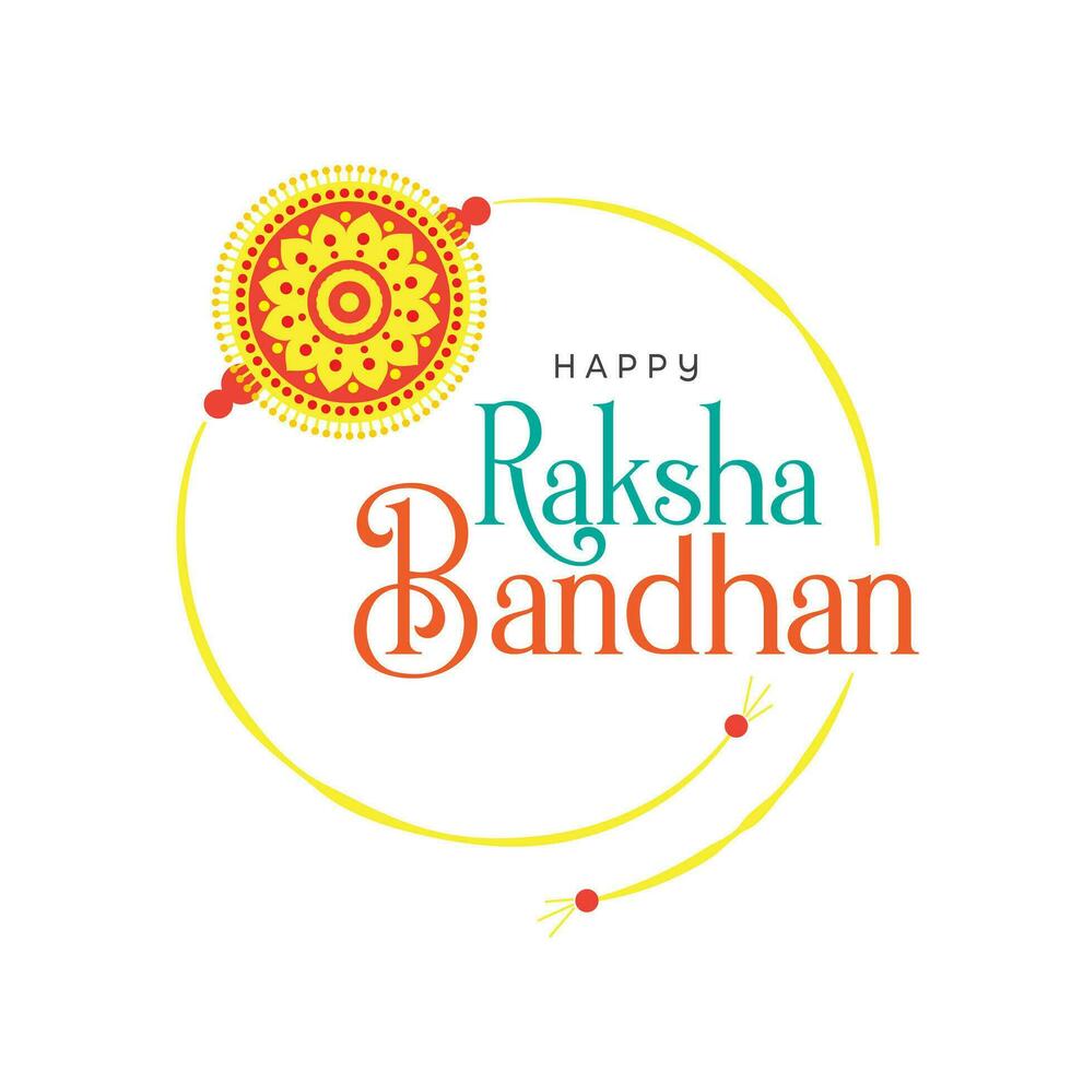 Happy Raksha Bandhan Design Vector Illustration