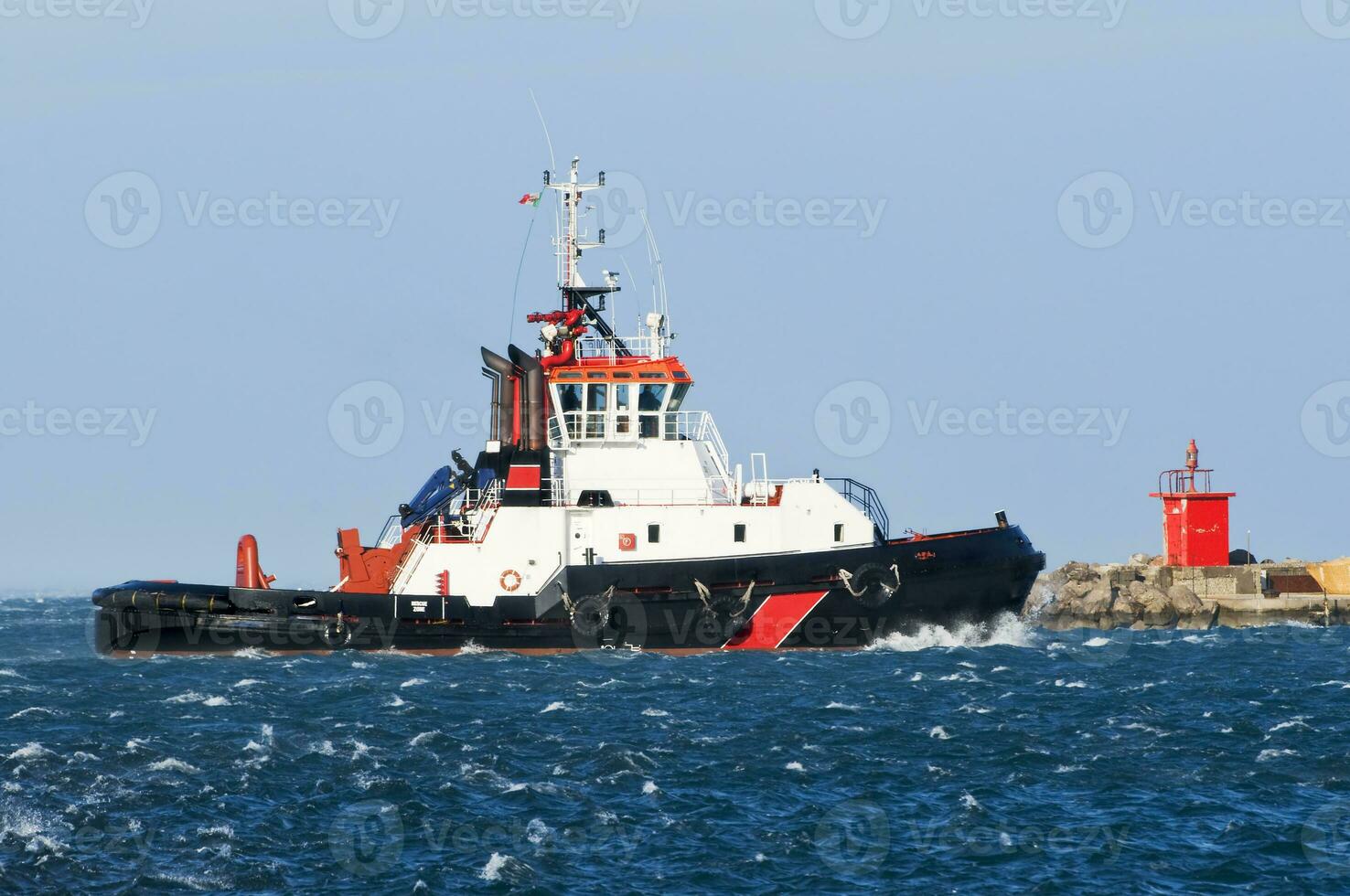 Tug Boat in a Rough Sea photo