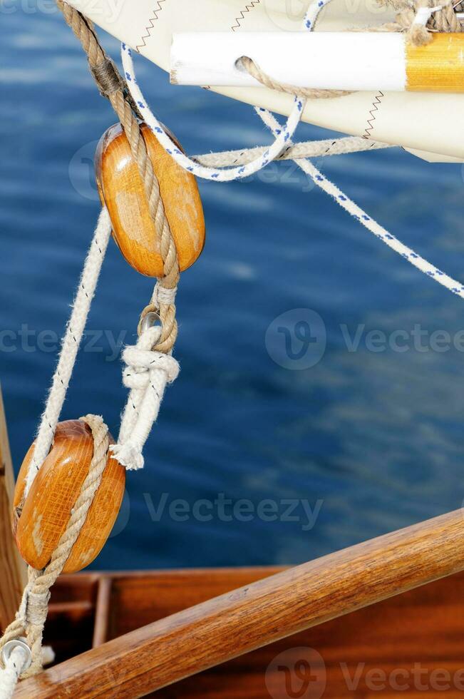 Old Sailing Pulleys photo