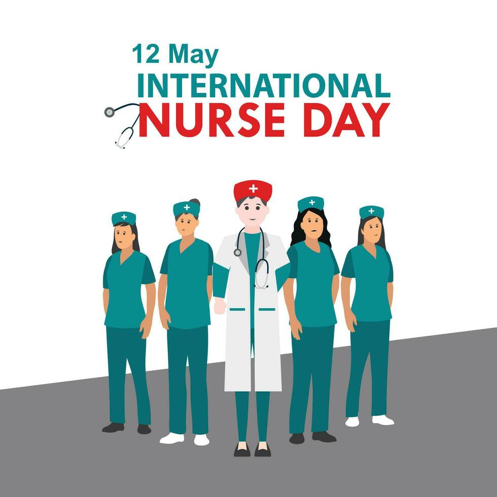 Nurses day, Illustration vector graphic of international nurses day.