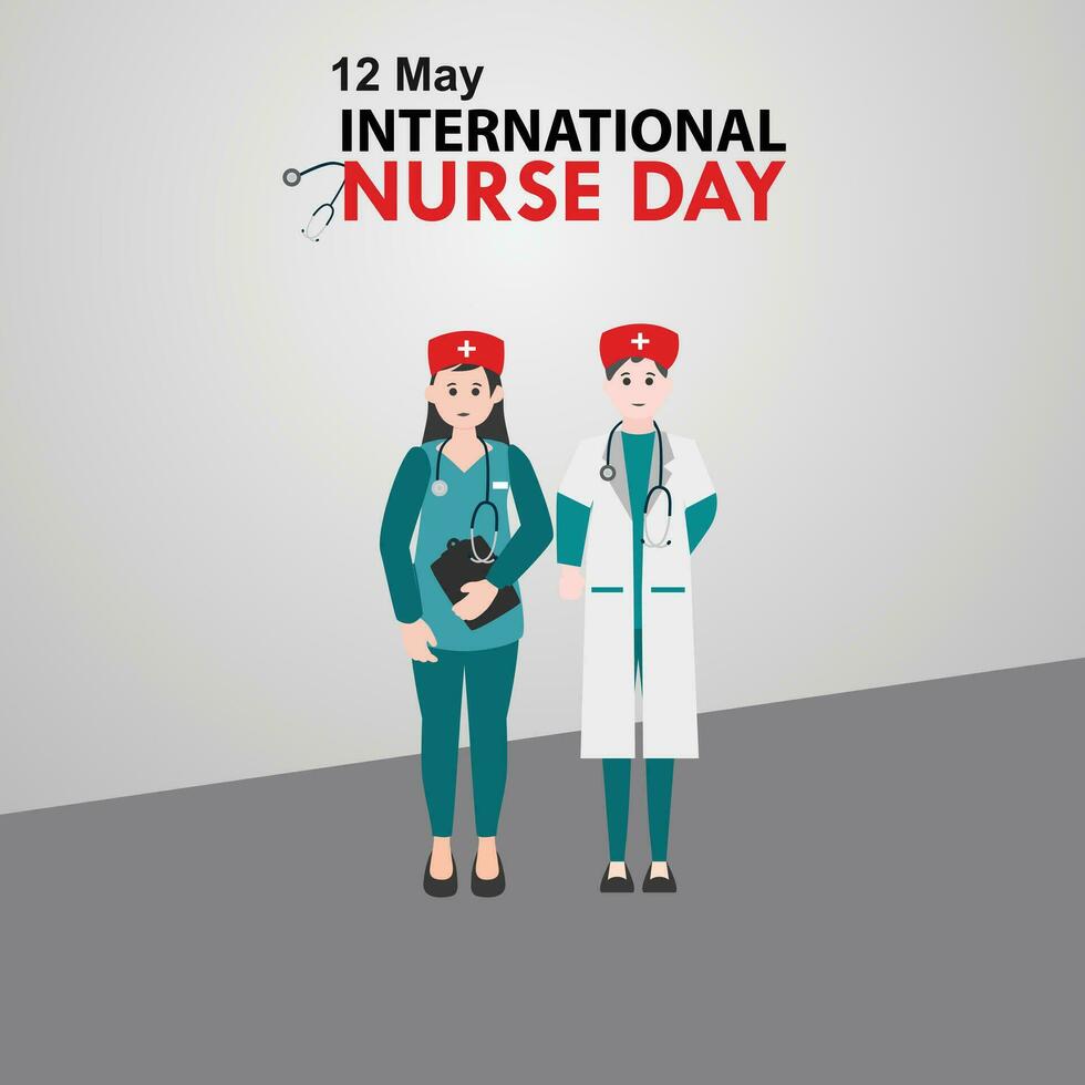 Nurses day, Illustration vector graphic of international nurses day.