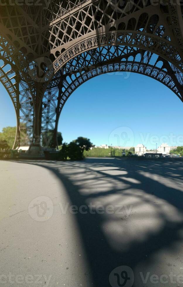 Eiffel tower view inside photo