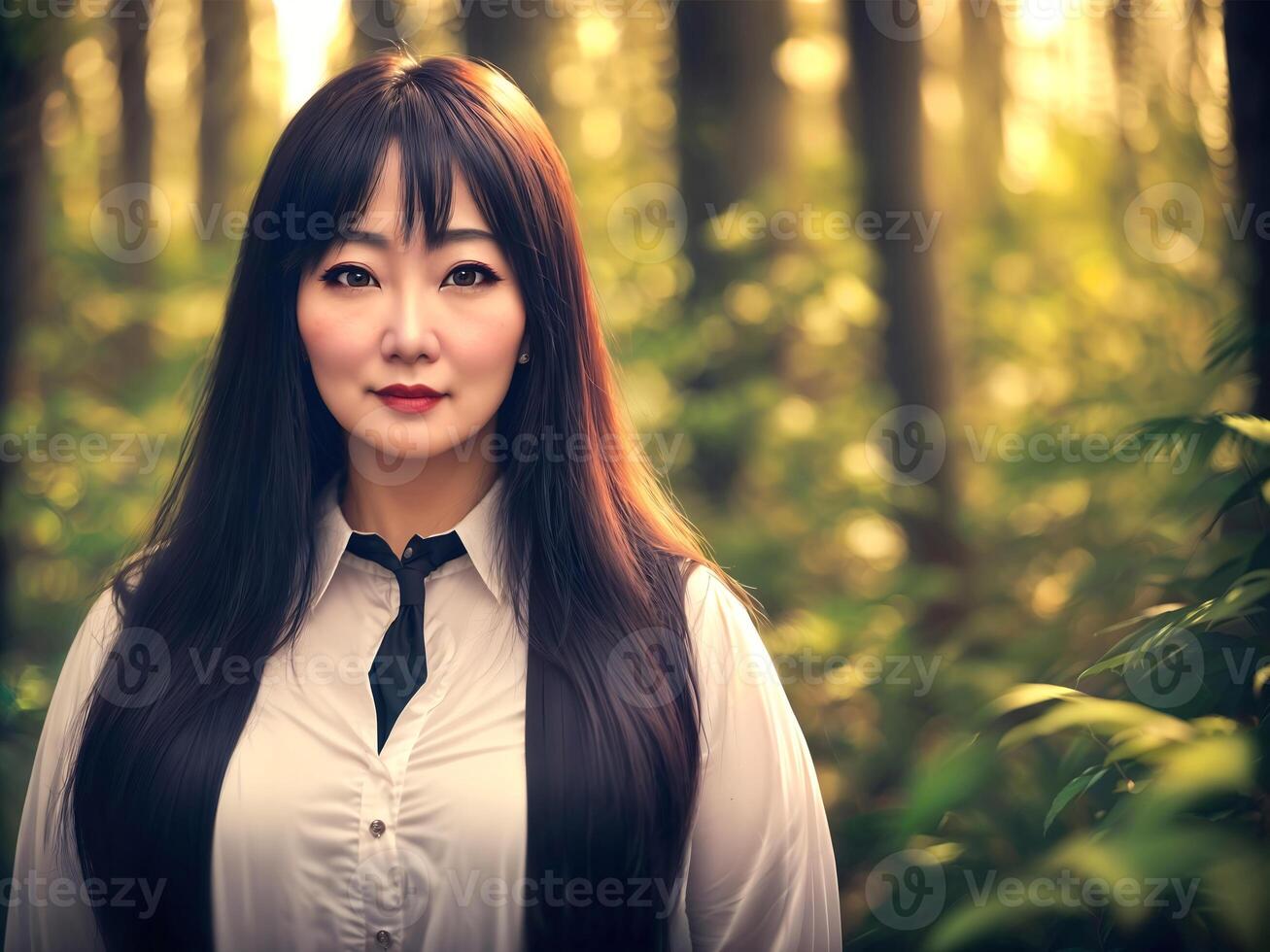portrait photo of happy beautiful old woman lady,