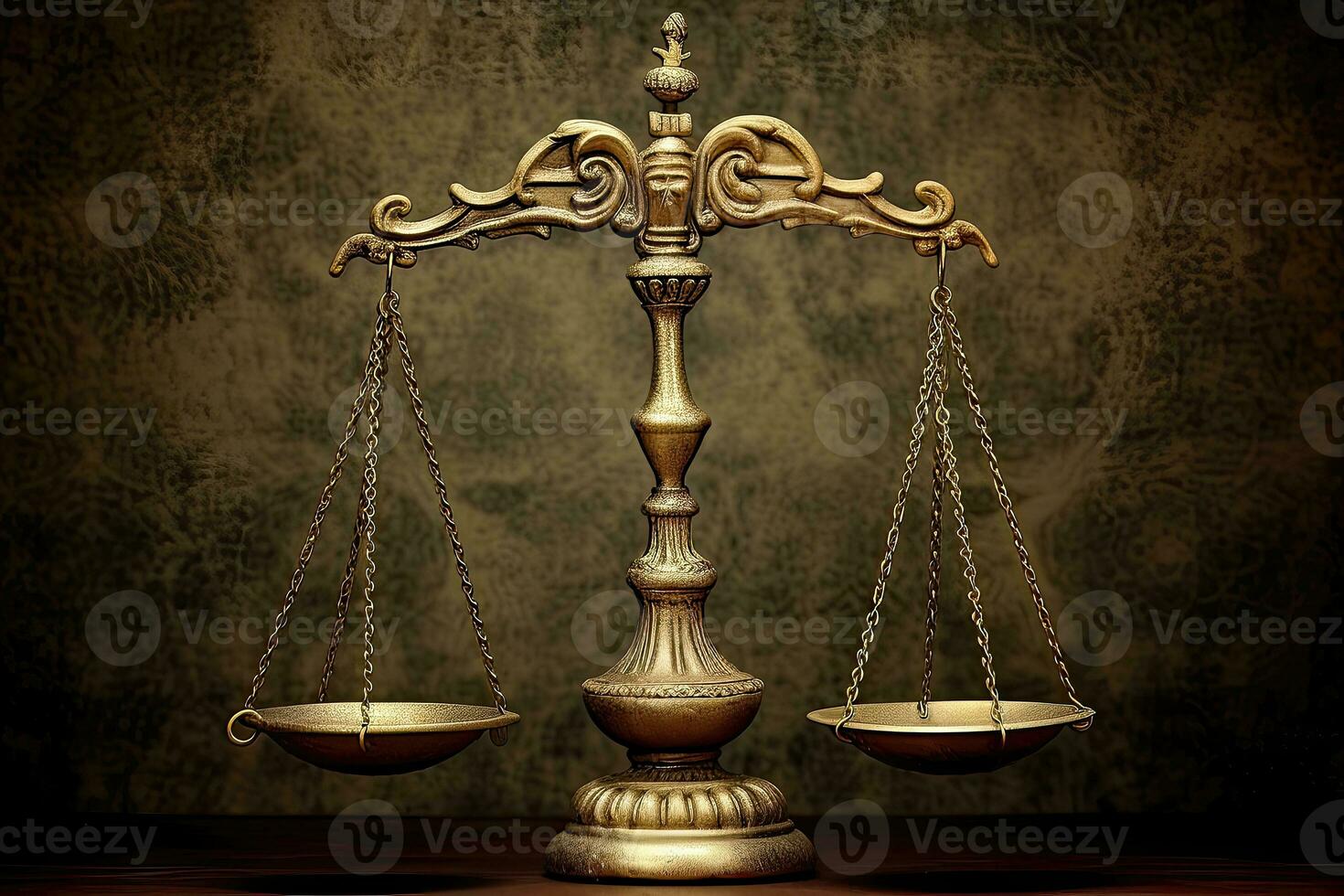 Scale of justice. Illustration photo