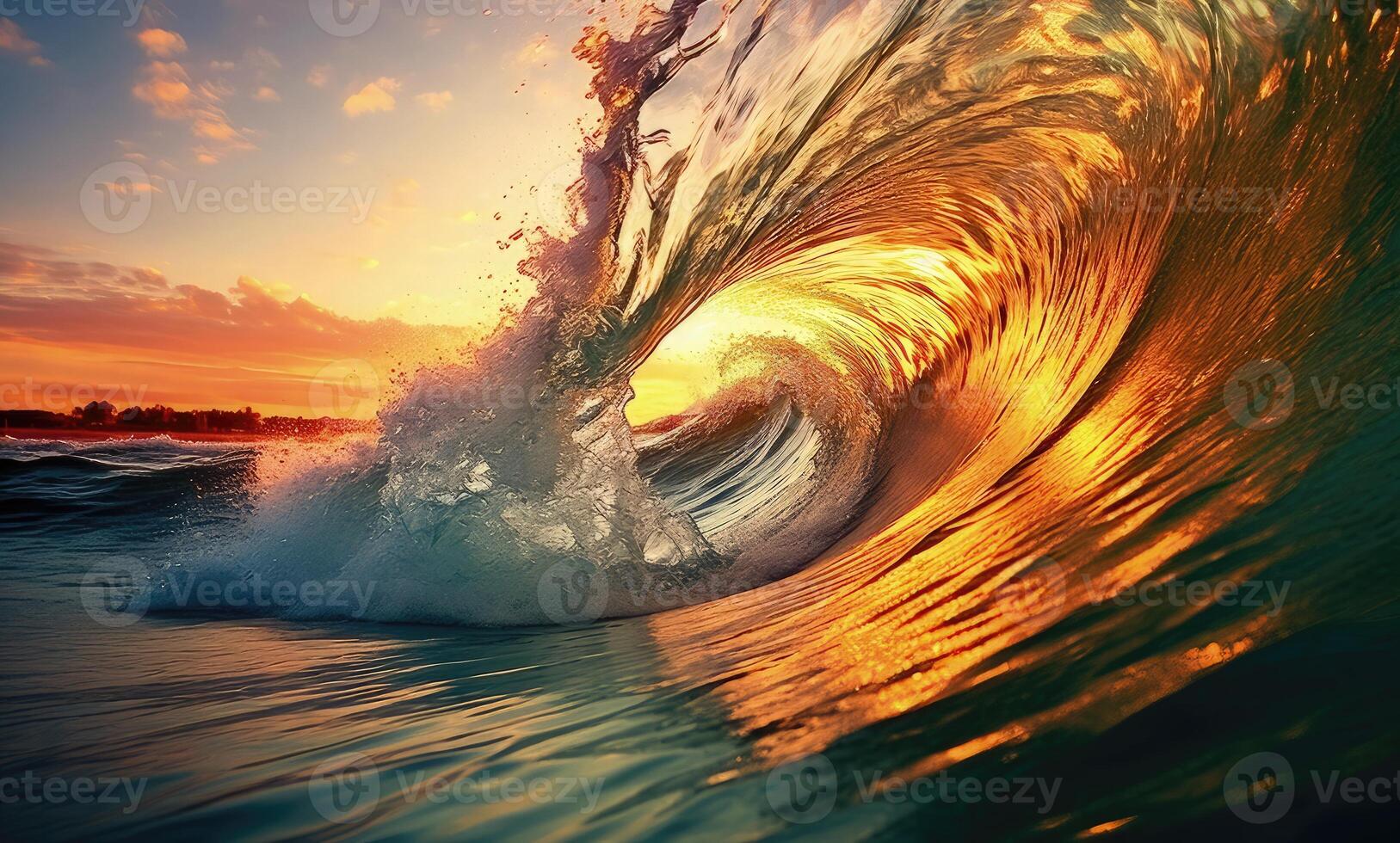 Surfing ocean wave photo