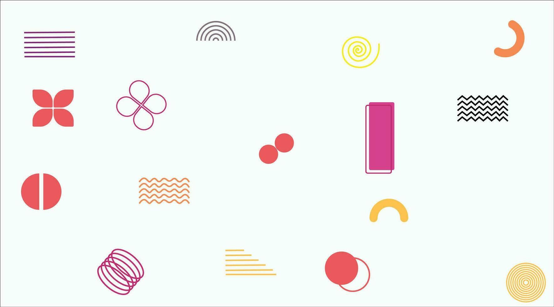 geometric shapes for background.circle lines flower ring shapes. vector