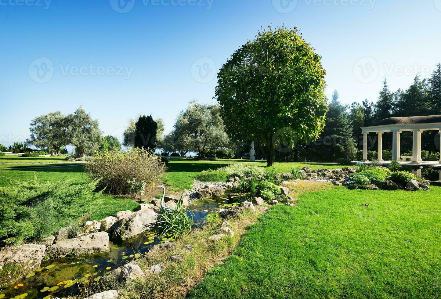 Arbour in a park photo