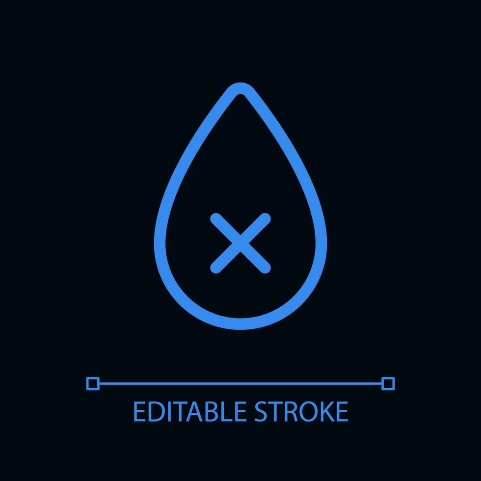 Dehydration pixel perfect glassmorphism ui icon for dark theme. Liquid loss. Color filled line element with transparency. Isolated vector pictogram for night mode. Editable stroked
