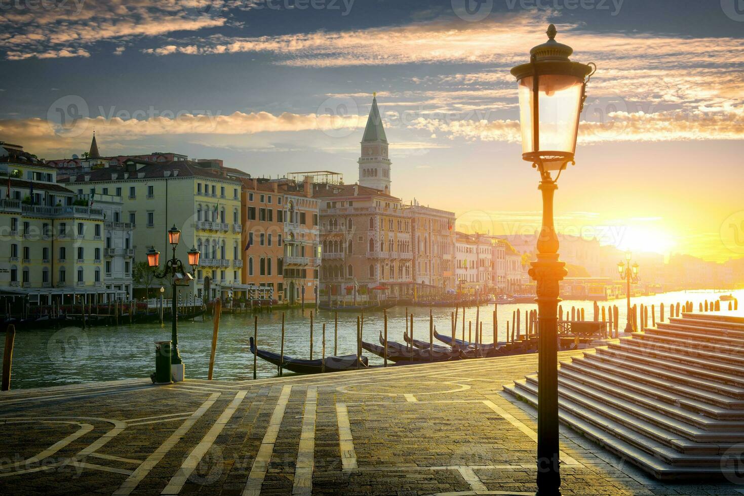 Street lamp in Venice photo