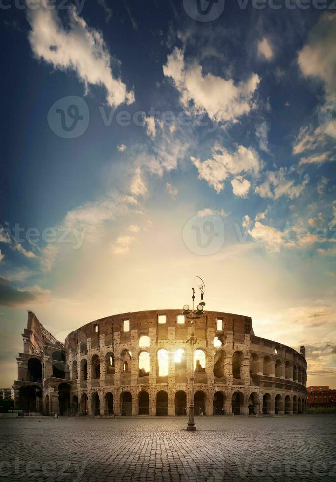 Ancient Roman Colosseum photo