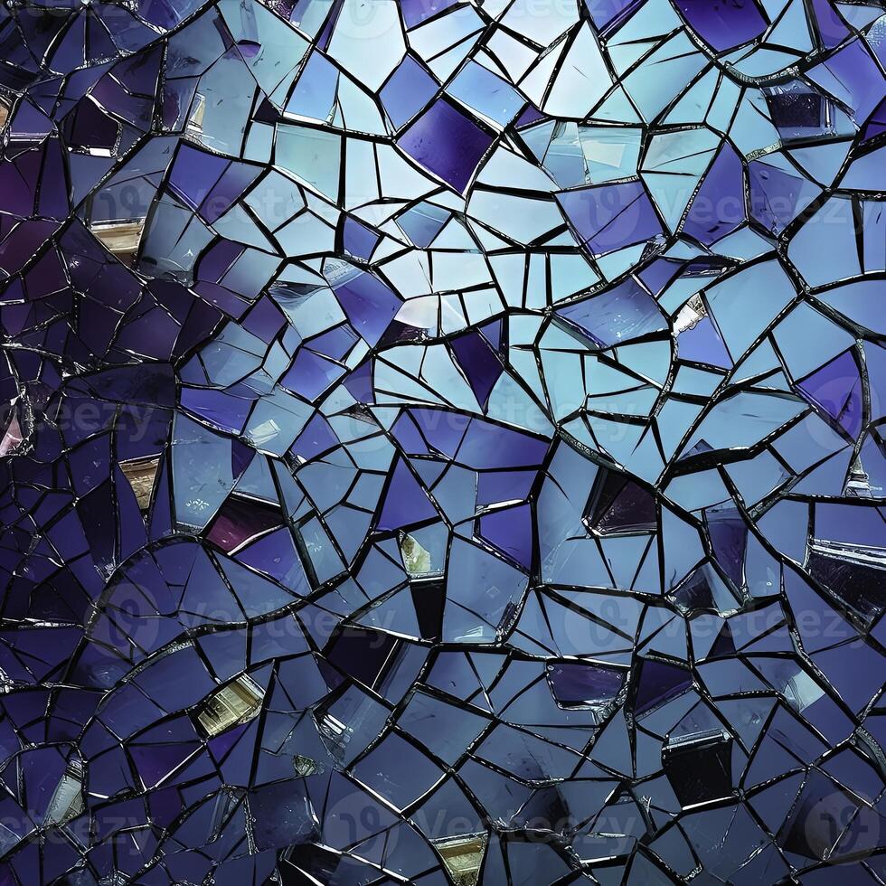 broken glass background - generative AI photo