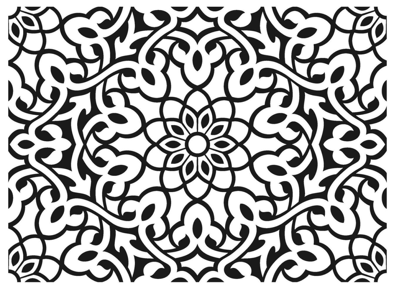 vector gráficos. clásico floral sin costura oriental ornamento